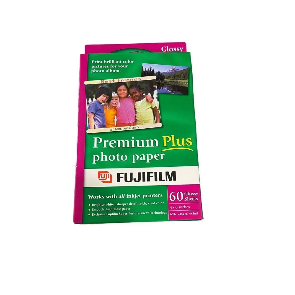 NEW Fujifilm Premium Plus Photo Paper 60 Glossy Sheets 4 X 6